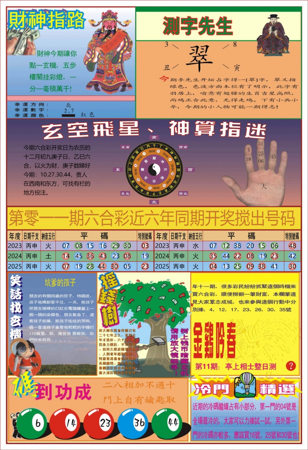 011期中四柱预测B[图]